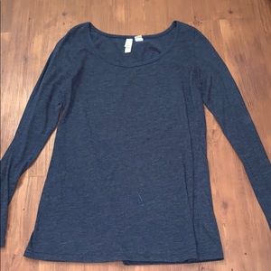 Navy Blue long sleeve tee